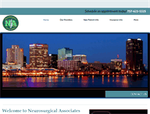 Tablet Screenshot of neurosurgicalassociatesva.com